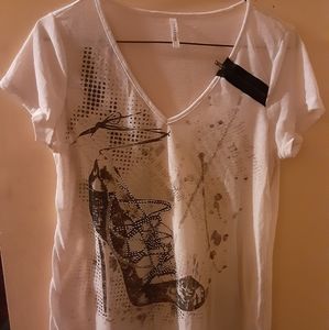 Ladies sheer Tee shirt.